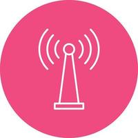 Wifi Tethering Line Circle Background Icon vector