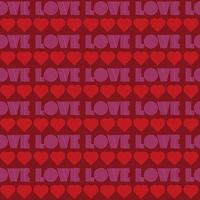 valentines day love seamless pattern with hearts vector