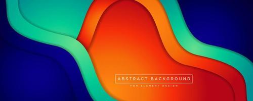 Abstract background vector with layer shape wave ornament concept