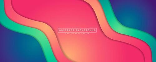 Abstract background vector with layer shape wave ornament concept