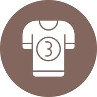 Field Hockey Jersey Glyph Circle Background Icon vector