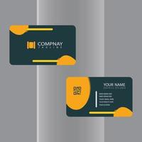 tarjeta de visita corporativa o personal o plantilla de diseño de tarjeta de visita vector