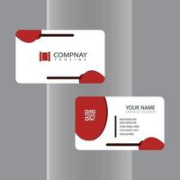 Corporate or Personal Visiting Card or Business Card Design Template vector