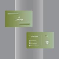 plantilla de tarjeta de visita de degradado moderno diseño de tarjeta de visita de lujo para uso corporativo vector