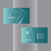 Modern Gradient Business Card Template Luxury Visiting Card Design For Corporate Use vector