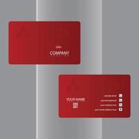 Modern Gradient Business Card Template Luxury Visiting Card Design For Corporate Use vector