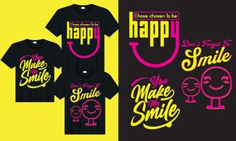 Best smile t-shirt design vector, Happy to see your smile typography t-shirt design, Keep smile typography t-shirt design vector