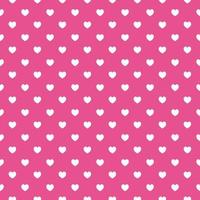 White hearts on bright pink background seamless pattern. Seamless love heart design vector background. Seamless pattern on Valentine's day. The seamless texture with hart.