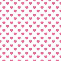 Pink small heart seamless pattern isolated on white background.Happy valentines day.Wallpaper for Wedding.Simple texture or banner.Invitation Card.Wrapping paper.Fabric cloth.Vector illustration. vector