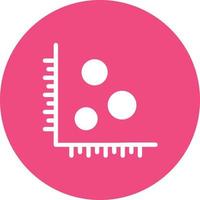 Bubble Glyph Circle Background Icon vector