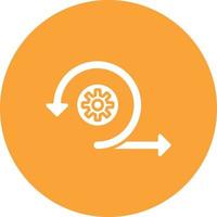 Agile Glyph Circle Background Icon vector