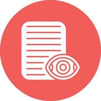 Views Glyph Circle Background Icon vector
