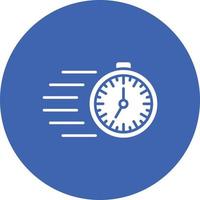 Speed Glyph Circle Background Icon vector