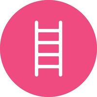 Stepladder Glyph Circle Background Icon vector