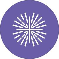 Sunburst Glyph Circle Background Icon vector