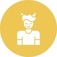 Malignant Narcissism Glyph Circle Background Icon vector