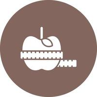 Vegan Diet Glyph Circle Background Icon vector