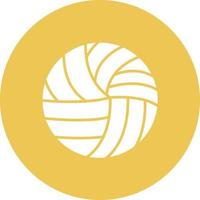 Volley Glyph Circle Background Icon vector