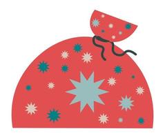 Sack with presents for Christmas winter holiday vector