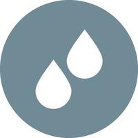 Water Glyph Circle Background Icon vector