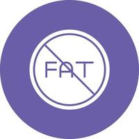 Low Fat Diet Glyph Circle Background Icon vector