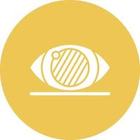 Glaucoma Glyph Circle Background Icon vector