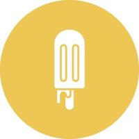 Ice Cream Glyph Circle Background Icon vector