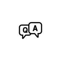 FAQ Q and A Symbol questions and answers icon vector