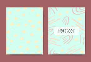 Cover template. Vector web of floral templates for notebooks, diaries, catalogs, brochures, books, etc.