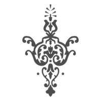 Vintage baroque ornament, retro pattern antique style, decorative design element on a white background vector