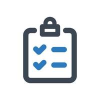 Checklist icon - vector illustration . Audit, Report, Survey, Questionnaire, Exam, Task, Todo list, check, list, line, outline, icons .
