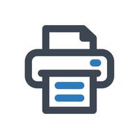 Printer icon - vector illustration . Printer, Print, Printing, Office, Document, Fax, Paper, line, outline, icons .