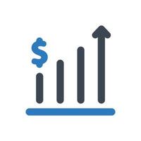 Business chart icon - vector illustration . chart, graph, sales, growth, rise, profit, Business, report, income, earnings, increase, money, revenue, line, outline, icons .