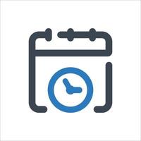 Time Schedule icon - vector illustration . Calendar, Clock, Time, Schedule, Appointment, Working, Hour, Timetable, day, date, month, line, outline, icons .