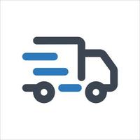 Express Delivery icon - vector illustration . express, fast, delivery, shipping, courier, parcel, transport, transportation, logistics, line, outline, icons .