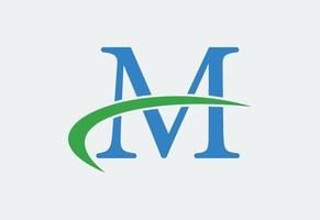 Letter M logo design template, Vector illustration