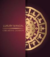 luxury ornamental mandala design background vector