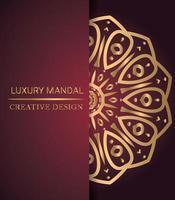 luxury ornamental mandala design background vector