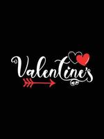 tipografía de san valentín lindo diseño de camiseta de letras de boda vector