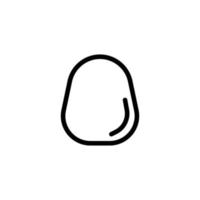 egg icon. outline icon vector