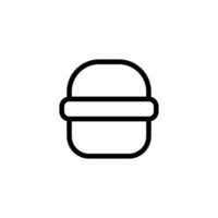 burger icon. outline icon vector