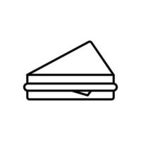 sandwich icon. outline icon vector