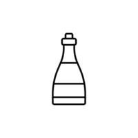 bottle icon. outline icon vector