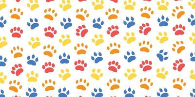 pet footprint pattern background design vector
