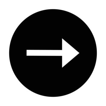 simple exit icon design. arrow with round shape vector
