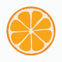 Slice of orange illustration for summer holiday design element vector