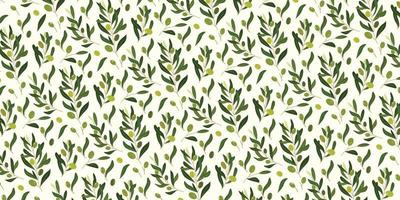 Abstract olive pattern for background design vector