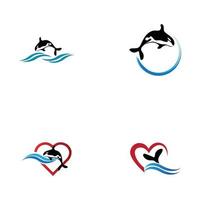 Orca Logo Vector Illustration On Trendy Design.