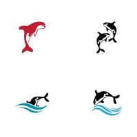 Orca Logo Vector Illustration On Trendy Design.