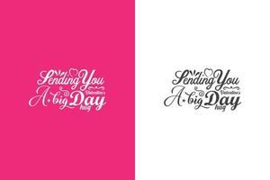 diseño de tipografía de letra de camiseta de feliz día de san valentín gratis vector